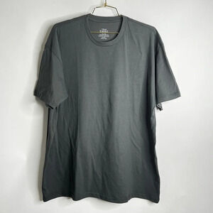 TRUE CLASSIC Tee Size XXL Gray Grey Charcoal Crew-Neck Short Sleeve Cotton